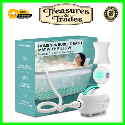 Serenelife bubble bath spa mat - serenelife,