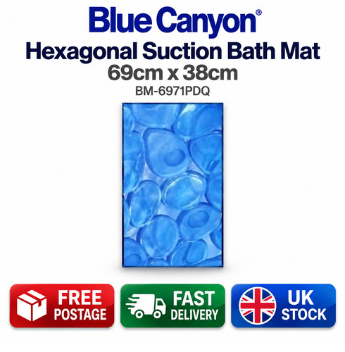 Blue canyon hexagonal pvc - blue,