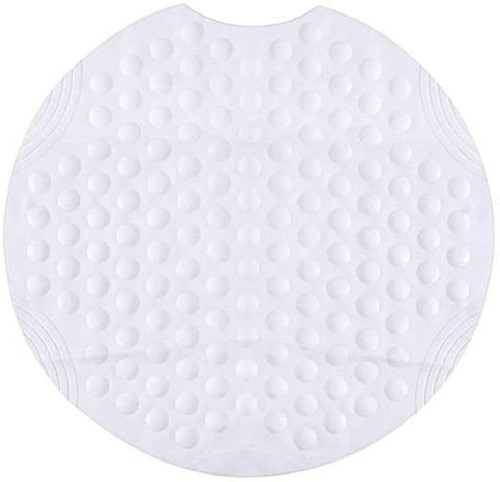 Bubble bath mat round white - bath,