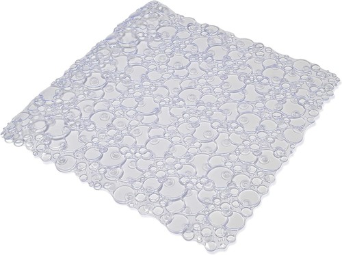Shower mat clear bubbles - shower,